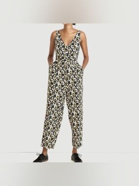 Madewell | V-Neck Sleeveless Jumpsuit in Viola Floral 6 NWT